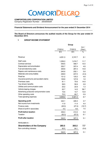 Vorschaubild ComfortDelGro Finanzmitteilung 2014