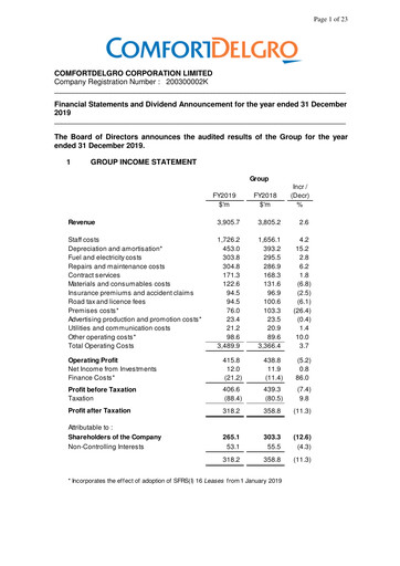 Vorschaubild ComfortDelGro Finanzmitteilung 2019