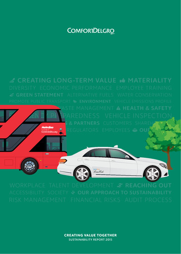 Thumbnail ComfortDelGro Sustainability Report 2015