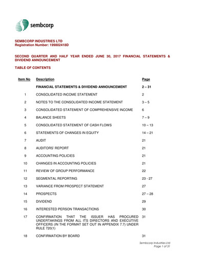 Thumbnail Sembcorp Half-year Report 2017-h1