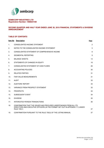 Thumbnail Sembcorp Half-year Report 2019-h1