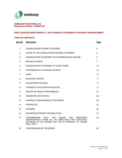 Thumbnail Sembcorp Quarterly Report 2018-q1
