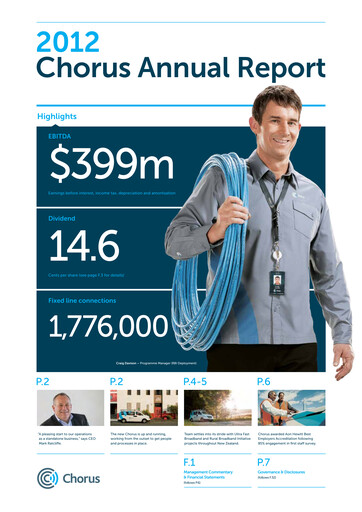 Thumbnail Chorus Annual Report 2012