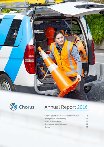 Thumbnail Chorus Annual Report 2016