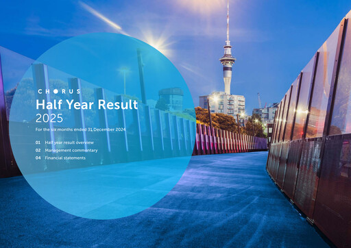 Thumbnail Chorus Half-year Report 2025-h1