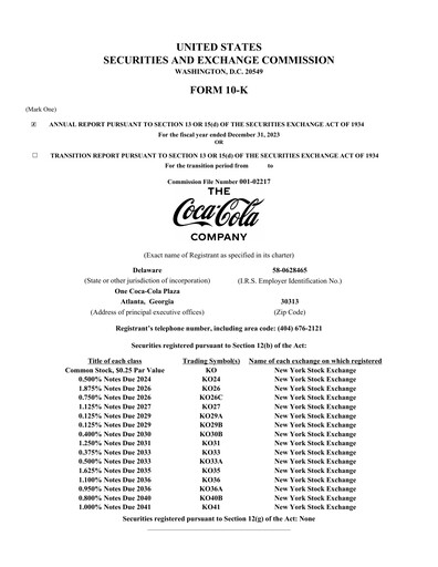 Thumbnail Coca-Cola Annual Report 2023