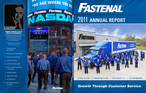 Thumbnail Fastenal Annual Report 2011