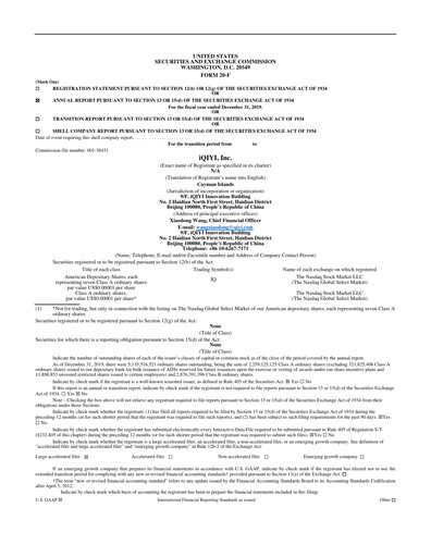 Thumbnail iQIYI Annual Report 2019