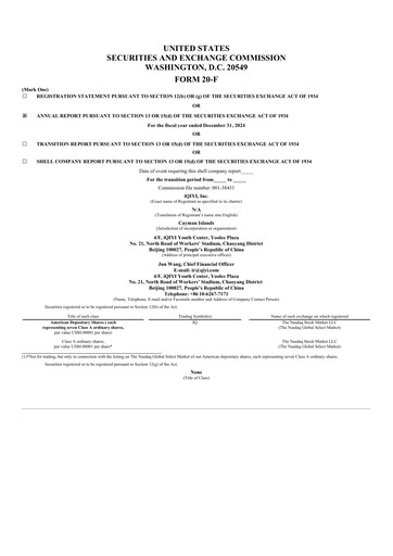 Thumbnail iQIYI Annual Report 2024