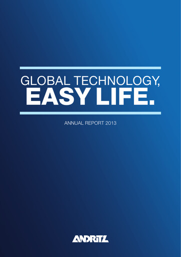 Thumbnail Andritz Annual Report 2013