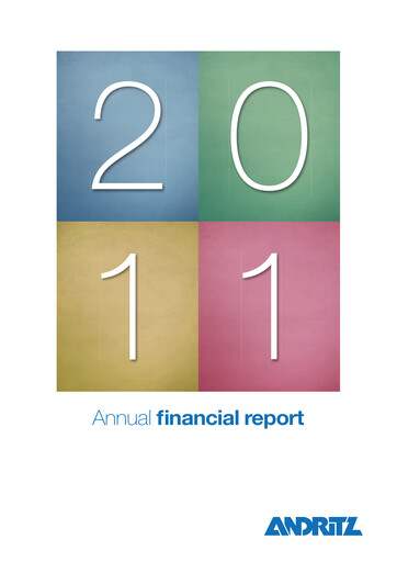 Thumbnail Andritz Financial Report 2011
