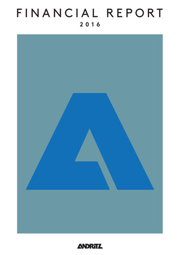 Thumbnail Andritz Financial Report 2016