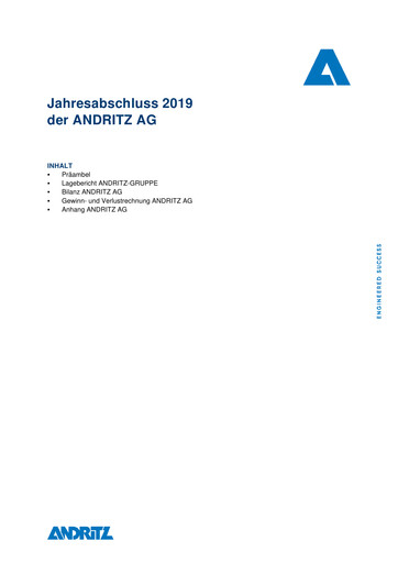 Thumbnail Andritz Financial Statement 2019