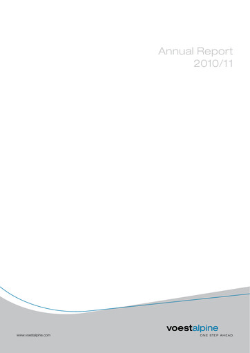 Thumbnail Voestalpine Annual Report 2010-2011