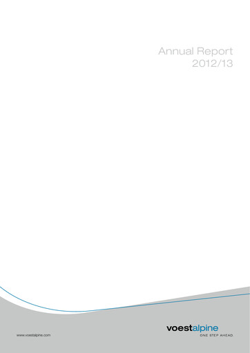 Thumbnail Voestalpine Annual Report 2012-2013