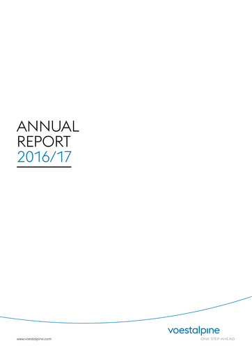 Thumbnail Voestalpine Annual Report 2016-2017