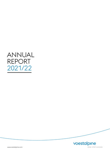 Thumbnail Voestalpine Annual Report 2021-2022
