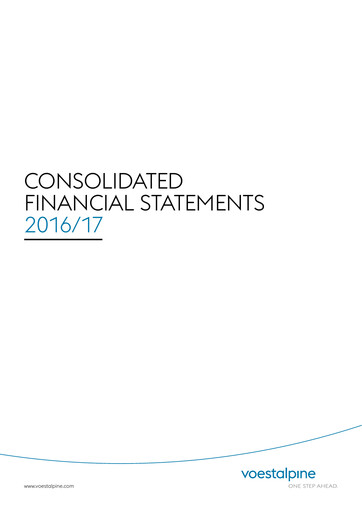 Thumbnail Voestalpine Financial Statement 2016