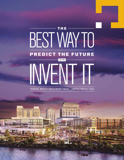 Thumbnail Federal Realty Investment Trust
 Annual Report 2012