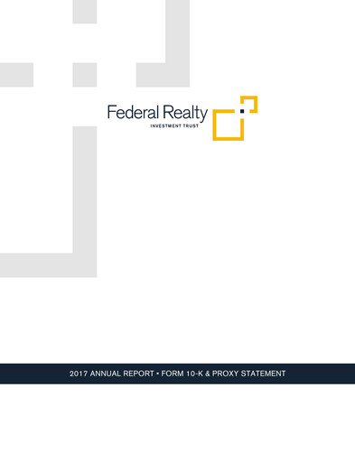 Thumbnail Federal Realty Investment Trust
 Annual Report 2017