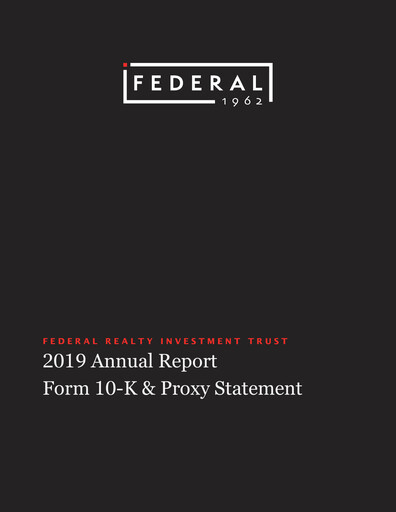 Thumbnail Federal Realty Investment Trust
 Annual Report 2019