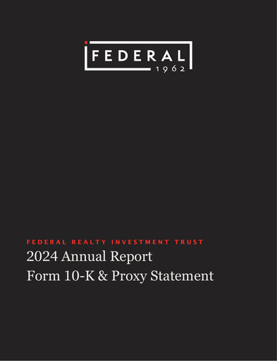 Thumbnail Federal Realty Investment Trust
 Annual Report 2024