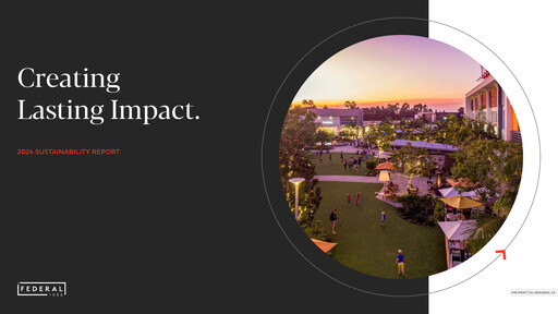 Thumbnail Federal Realty Investment Trust
 Sustainability Report 2024