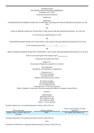 Thumbnail InflaRx
 Annual Report 2024