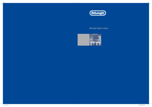 Thumbnail De' Longhi Annual Report 2004