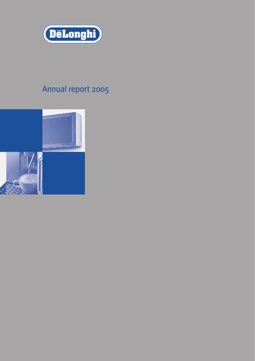 Thumbnail De' Longhi Annual Report 2005