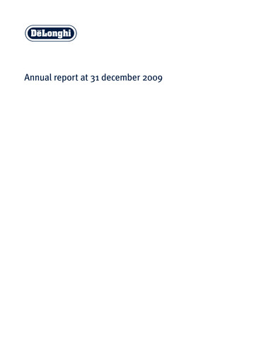 Thumbnail De' Longhi Annual Report 2009