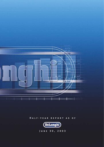 Thumbnail De' Longhi Half-year Report 2003-h1