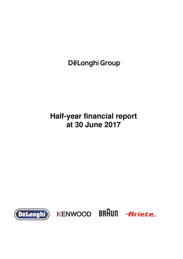Thumbnail De' Longhi Half-year Report 2017-h1