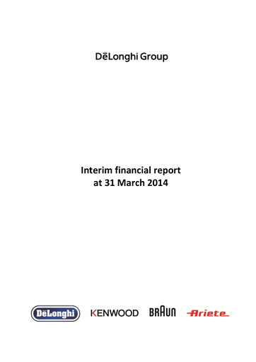 Thumbnail De' Longhi Quarterly Report 2014-q1