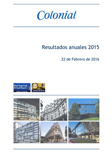 Thumbnail Inmobiliaria Colonial
 Financial Report 2015