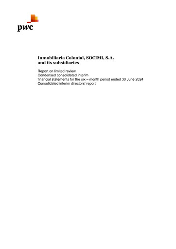 Vorschaubild Inmobiliaria Colonial
 Finanzmitteilung 2024-h1