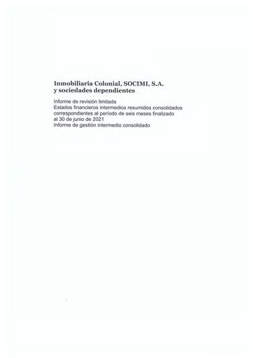 Vorschaubild Inmobiliaria Colonial
 Finanzmitteilung 2021-h1