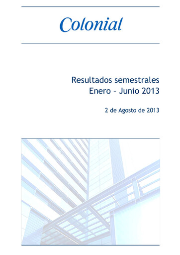 Thumbnail Inmobiliaria Colonial
 Half-year Report 2013-h1