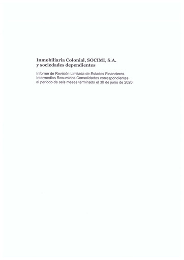Thumbnail Inmobiliaria Colonial
 Half-year Report 2020-h1