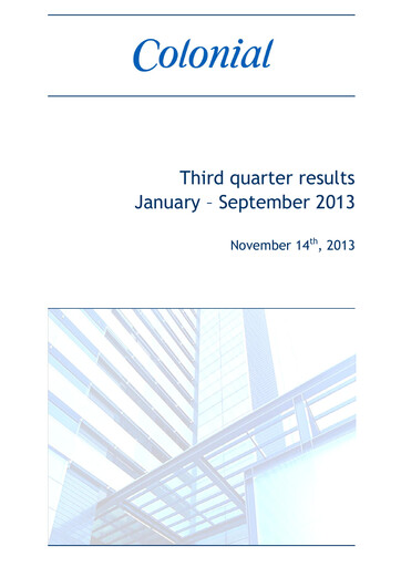 Thumbnail Inmobiliaria Colonial
 Quarterly Report 2013-q3