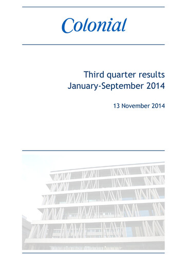 Thumbnail Inmobiliaria Colonial
 Quarterly Report 2014-q3