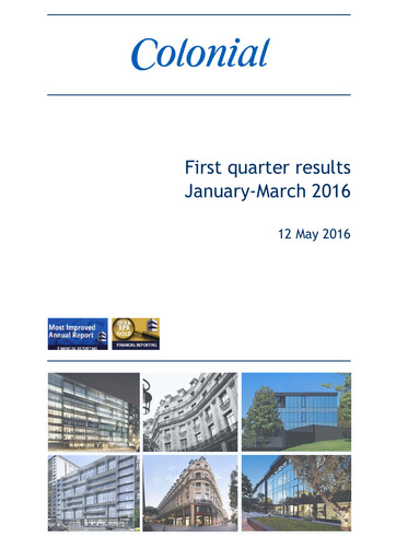Thumbnail Inmobiliaria Colonial
 Quarterly Report 2016-q1