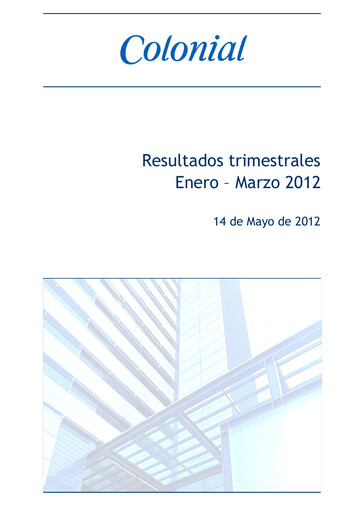 Thumbnail Inmobiliaria Colonial
 Quarterly Report 2012-q1
