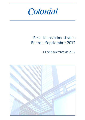 Thumbnail Inmobiliaria Colonial
 Quarterly Report 2012-q3