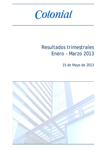 Thumbnail Inmobiliaria Colonial
 Quarterly Report 2013-q1
