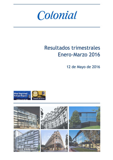 Thumbnail Inmobiliaria Colonial
 Quarterly Report 2016-q1