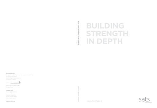 Thumbnail SATS Annual Report 2008-2009