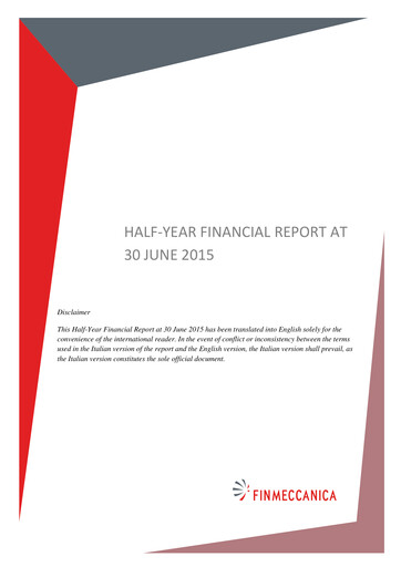 Thumbnail Leonardo Half-year Report 2015-h1