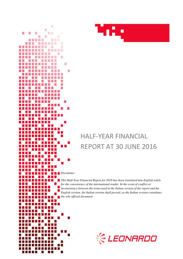 Thumbnail Leonardo Half-year Report 2016-h1
