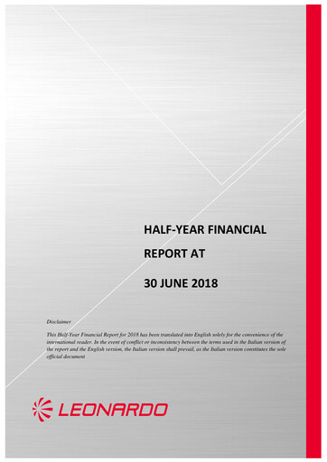 Thumbnail Leonardo Half-year Report 2018-h1
